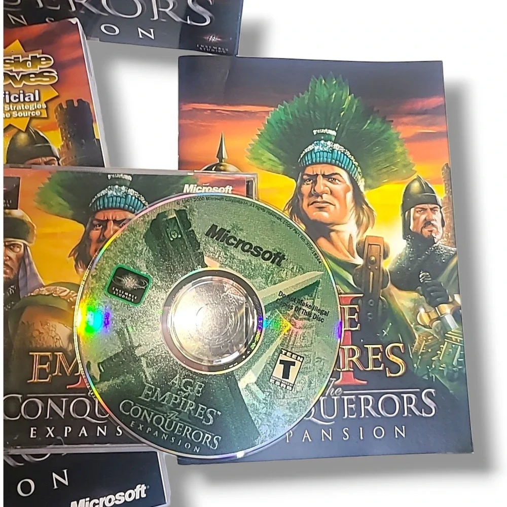 Age of Empires II Conquerors Expansion Big Box PC Game Complete Strategy Guide